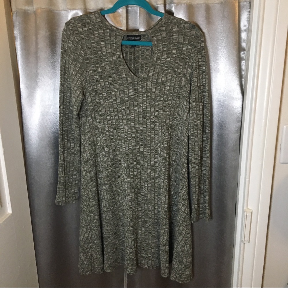 ❤️FINAL PRICE✨kristin nicole gray ribbed swing dress✨